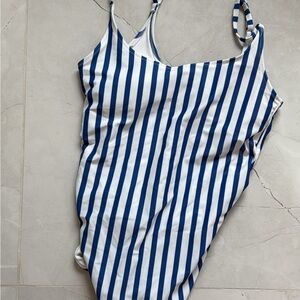 Old Navy maternity  Blue and White Striped Women's One Piece